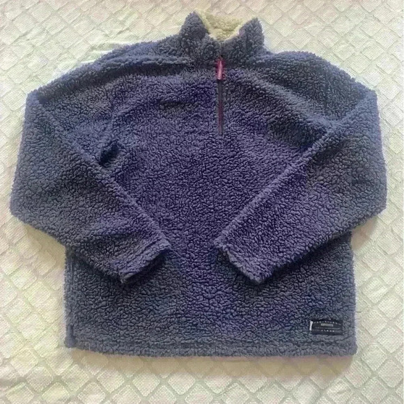 Southern Marsh 1/4 Zip Purple Sherpa Pullover Jacket Size Medium Excellent - Picture 1 of 8